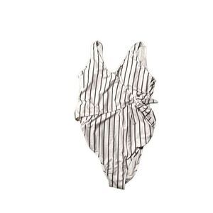 One Piece Stripped Swimsuit